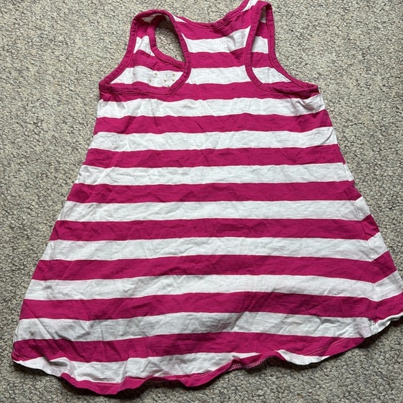 Star Ride Racer Back Pink & White Stripes Tee - Picture 3 of 4